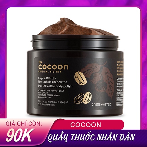 Tẩy da chết body Cocoon Chiết xuất Cà phê Đắk Lắk