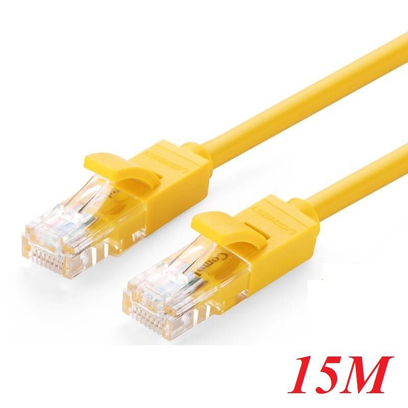 Ugreen 60815 15M màu Vàng Cáp mạng LAN CAT5E UTP NW103