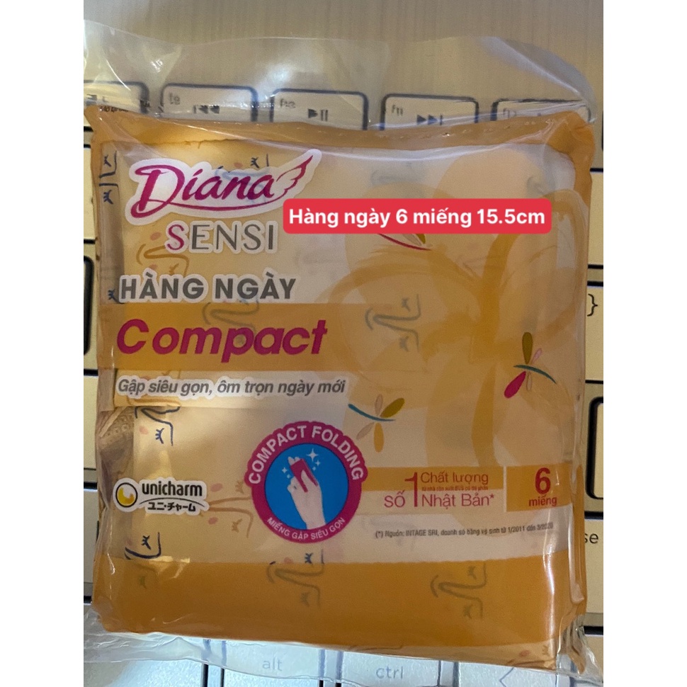 Băng vệ sinh hàng ngày Sensi Slim mỏng nhẹ 6 miếng