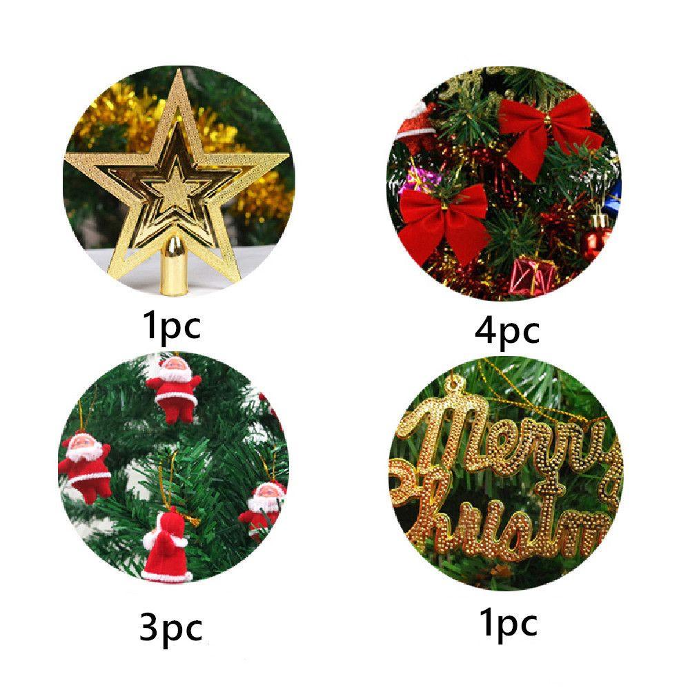 Bộ 25 Cây Thông Noel Nhỏ Có Đèn Trang Trí Giáng Sinh