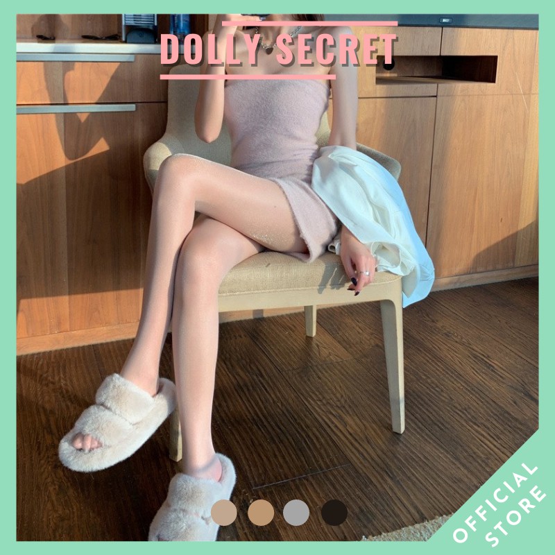 Quần tất lưới da chân ánh nhũ kim tuyến phát sáng Bling nổi bật nâng tông daDOLLY SECRET T11