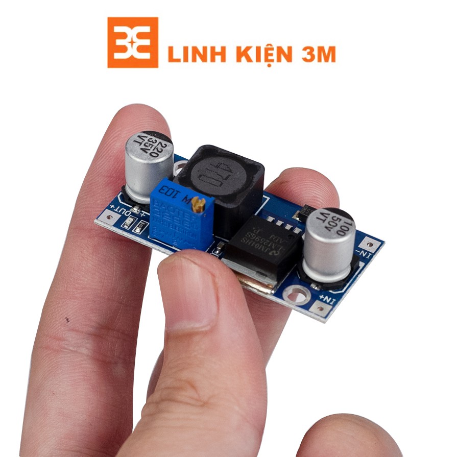 Mạch hạ áp Buck DCDC LM2596 3A ( Vào 4-35VDC Ra 1-30VDC )