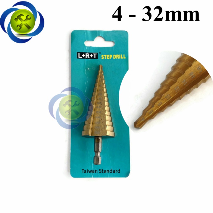 Mũi khoan tháp thẳng đuôi lục giác 4-32mm L+R+T LRT-KT03