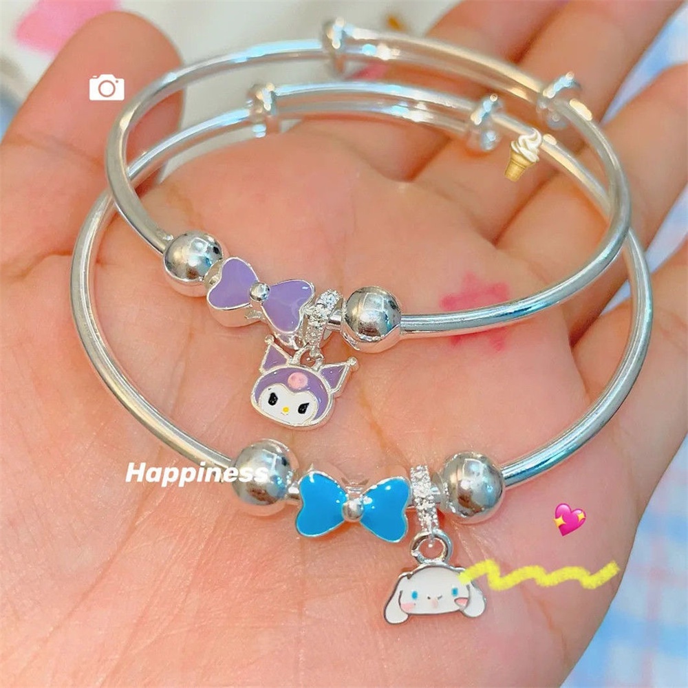 Vòng Tay Mặt Hình Chó Mèo Kuromi Dễ Thương Thời Trang Cho Nữ