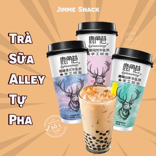 TRÀ SỮA TỰ PHA THE ALLEY (matcha, đào sữa, nhài sữa)