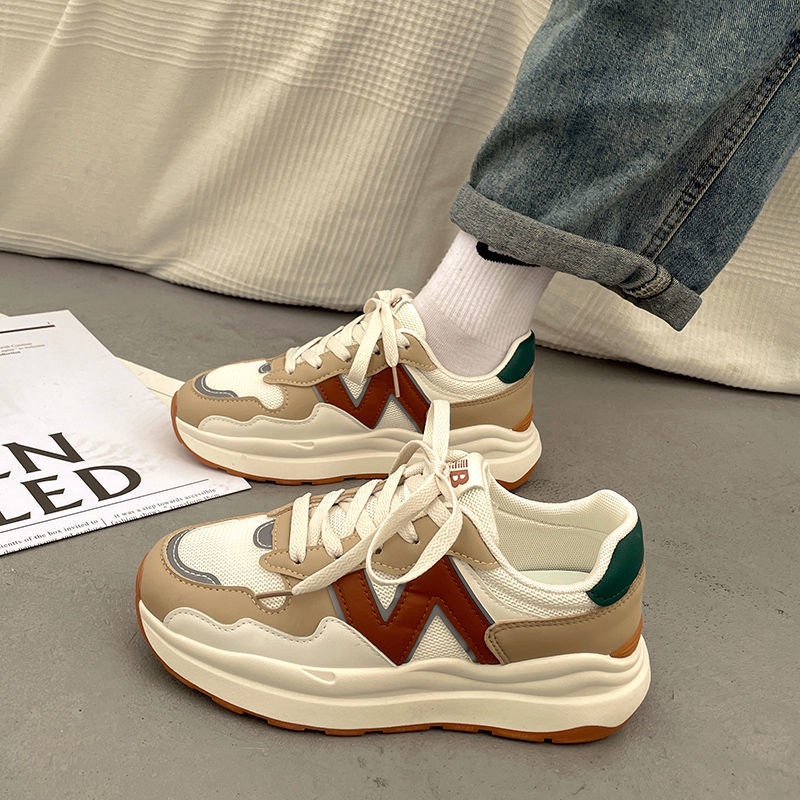 Giày sneaker Thể Thao Đế Dày Phối Lưới Thoáng Khí Thời Trang Cho Nữ 2022