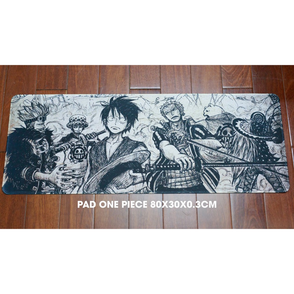 Khổ lớn 30 x 80cm, bàn di chuột One Piece cao su chống nước