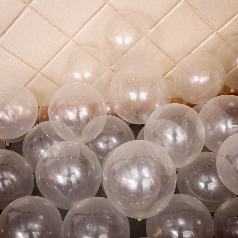 Sỉ bóng bay trong suốt trang trí 12 inch to dày đẹp( 50 quả)
