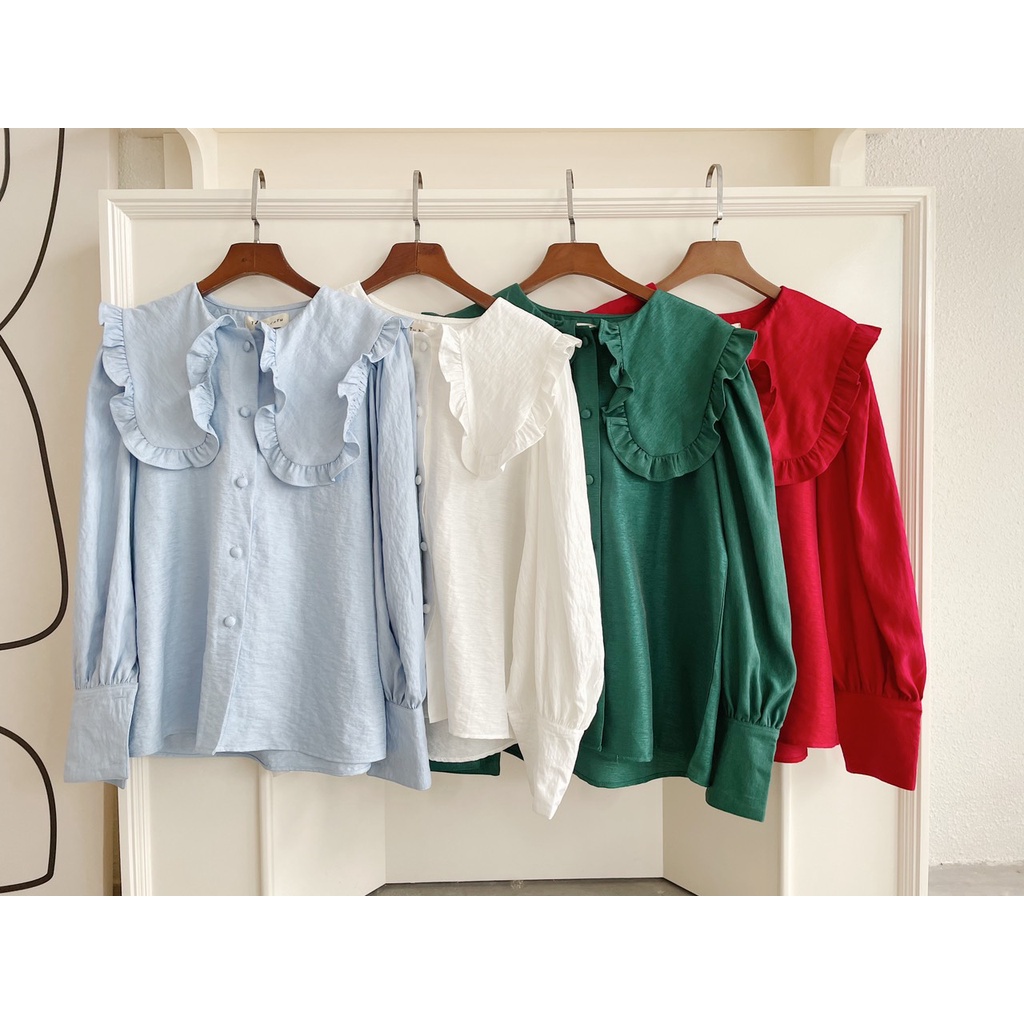 TUBYCATU | Áo sơ mi cổ bèo 5 màu | BigBuy360 - bigbuy360.vn