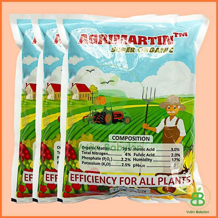 Phân hữu cơ Agrimartin Super Organic 1kg