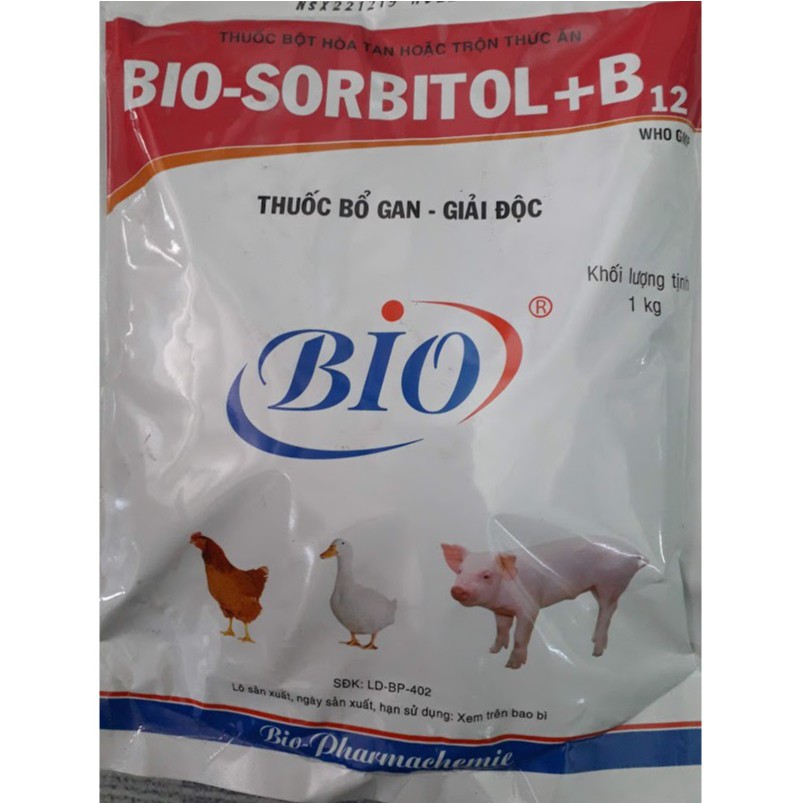 Bio Sorbitol kg. Giải độc gan gà, vịt, heo,...Giải độc gan, lợi mật