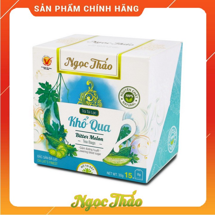 Hộp trà Khổ qua Ngọc Thảo túi lọc | 15 túi lọc