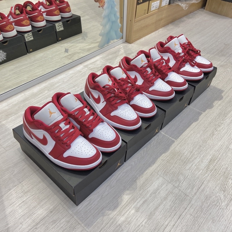 [CHÍNH HÃNG] Giày Jordan 1 Low 'Cardinal Red' (553560-607)