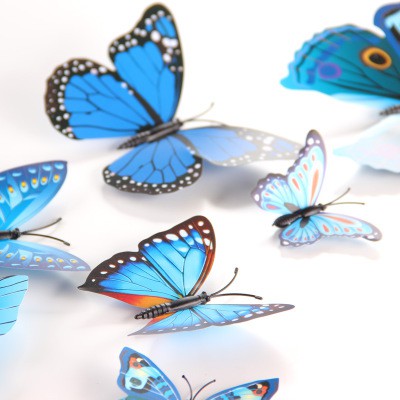 Bộ 12 miếng dán tường hình con bướm 3D độc đáo đẹp mắt-siêu hot