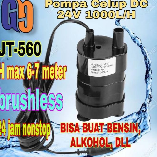 Bơm Nhiên Liệu Không Chổi Than Dc 24v Jt560 1lh 7m