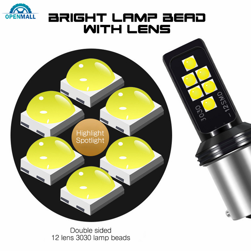 Đèn Led Tín Hiệu Dm T20 1156 1157 12 Led Ba15S 7440 7443 Cho Xe Mô Tô