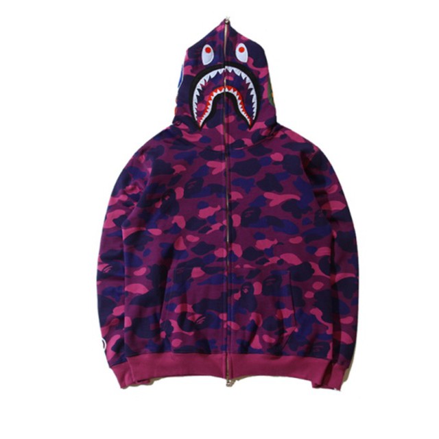 [Freeship - Hình Thật] Áo khoác Bape camo, jacket bape camo,Bape shark