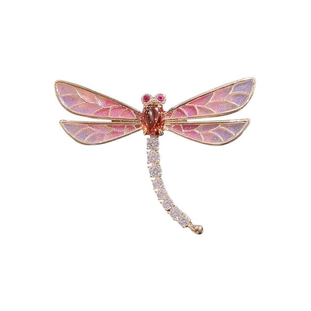 Ghim Cài Áo Hình Chuồn Chuồn Đính Đá Zircon Thời Trang Cho Nam Và Nữ|Ghim Huy Hiệu