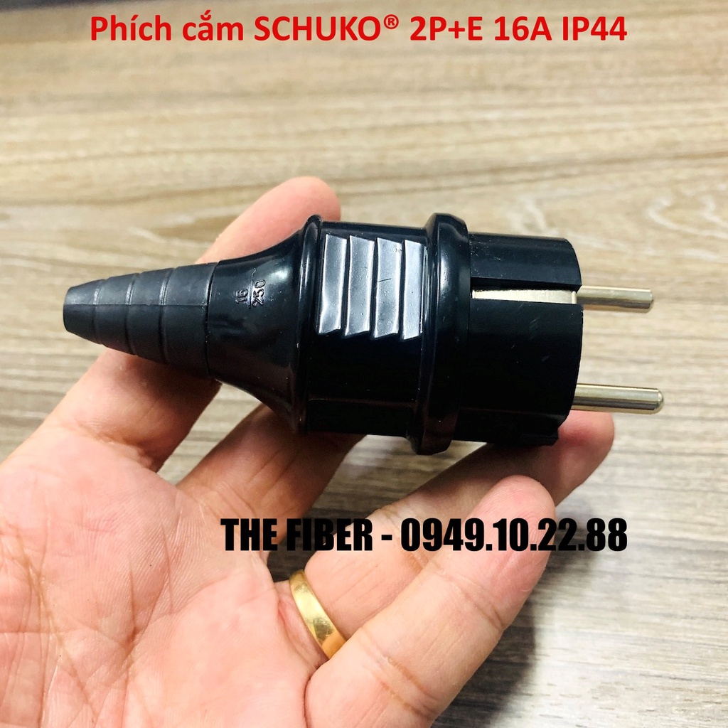 Phích cắm SCHUKO® 2P+E 16A IP44