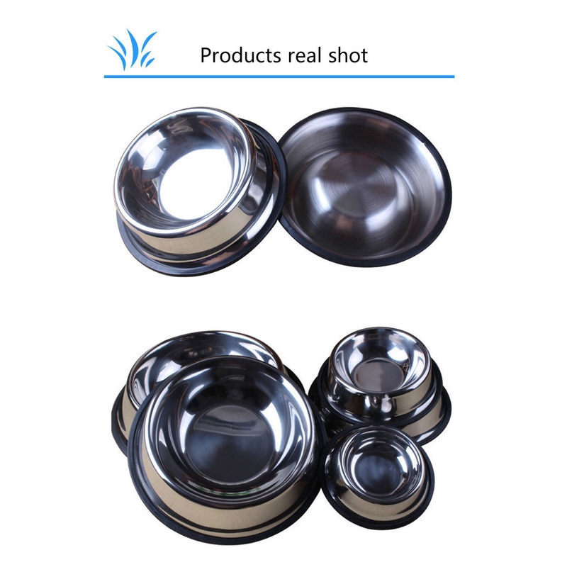 Bát Đựng Thức Ăn Cho Thú Cưng Bằng Thép Không Gỉ Tiện Dụng