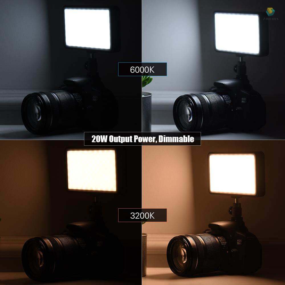 ANDOER Bảng Đèn LED 3200K / 6000K 20W 228 Hạt Siêu Mỏng Có Thể Điều Chỉnh Độ Sáng Cho Máy Quay Phim DSLR DV