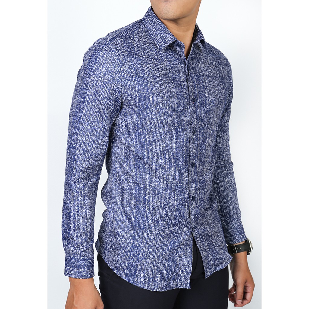 Áo sơmi dài tay nam Owen chất Bamboo dáng Slimfit màu xanh - AS91294DT | BigBuy360 - bigbuy360.vn