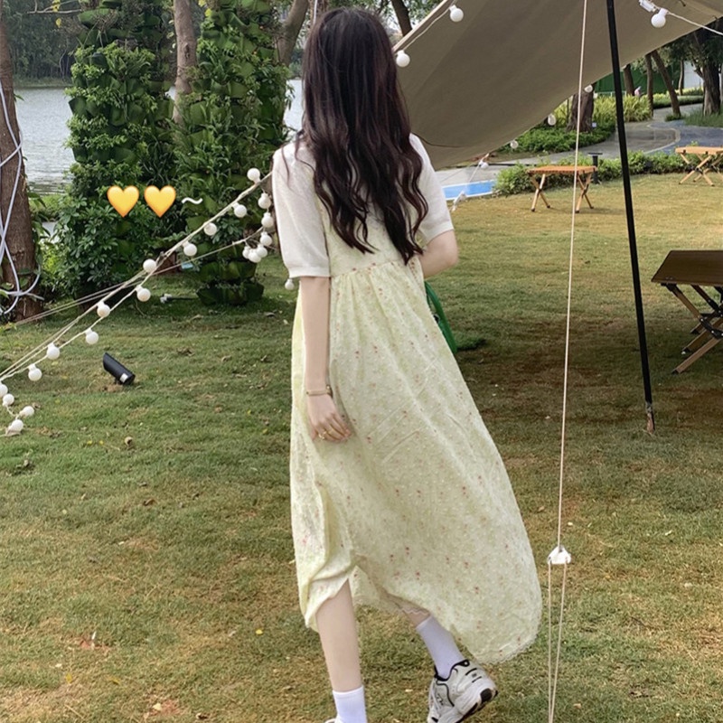 Đầm Maxi Hoa Cổ Chữ V Thời Trang Mùa Hè