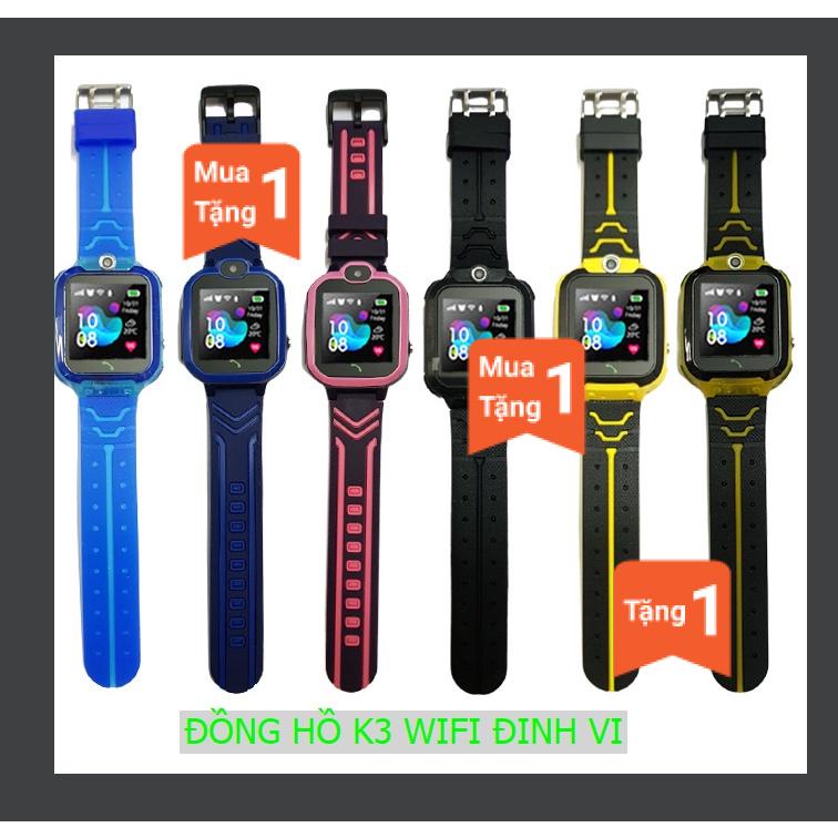 Đồng hồ định vị trẻ em k3 CÓ WIFI AUTO GPS Chống nước IP67, có Camera chụp ảnh chống nướC