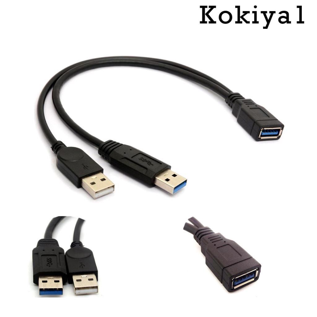 Dây cáp chia dữ liệu chữ Y chuyển đổi USB lỗ cắm sang 2 USB đầu cắm tiện lợi