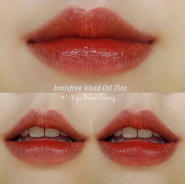 SON VIVID OIL TINT INNISFREE mẫu 2019