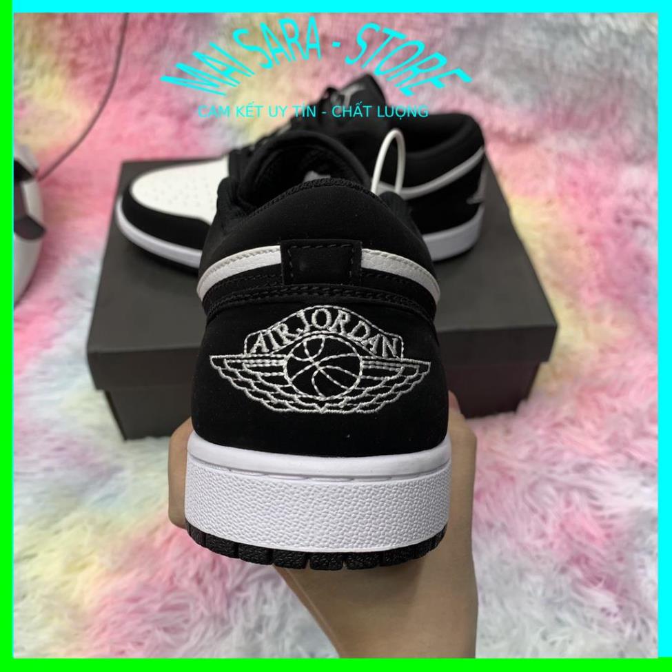 Giày jordan cổ thấp màu đen trắng, giày jd panda thấp hàng cao cấp, full size 36-43/Maisara store | BigBuy360 - bigbuy360.vn