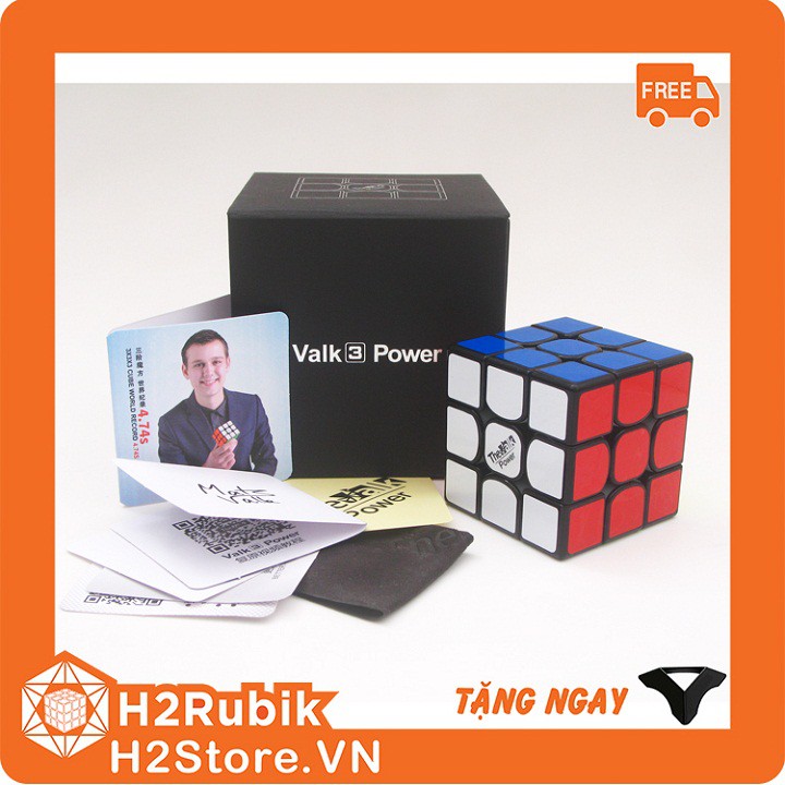 RUBIK QIYI VALK 3 POWER màu đen dán giấy
