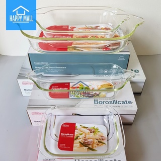 Khay nướng thủy tinh dĩa thủy tinh chịu nhiệt Lock&Lock dùng trong lò nướng trộn salad Happy Mall