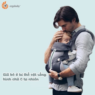 [HÀNG AUTH] Địu cho bé Ergobaby 360 Cool Air Mesh – Carbon Grey