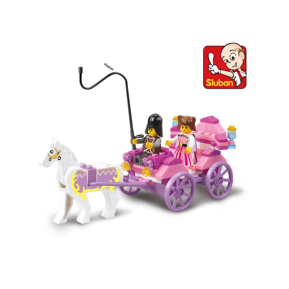 [Lego giá rẻ ]  Xếp hình lego con gái ⚡ Ảnh thật⚡ lego xếp hình xe ngựa của công chúa  B0239 gồm 99 pcs