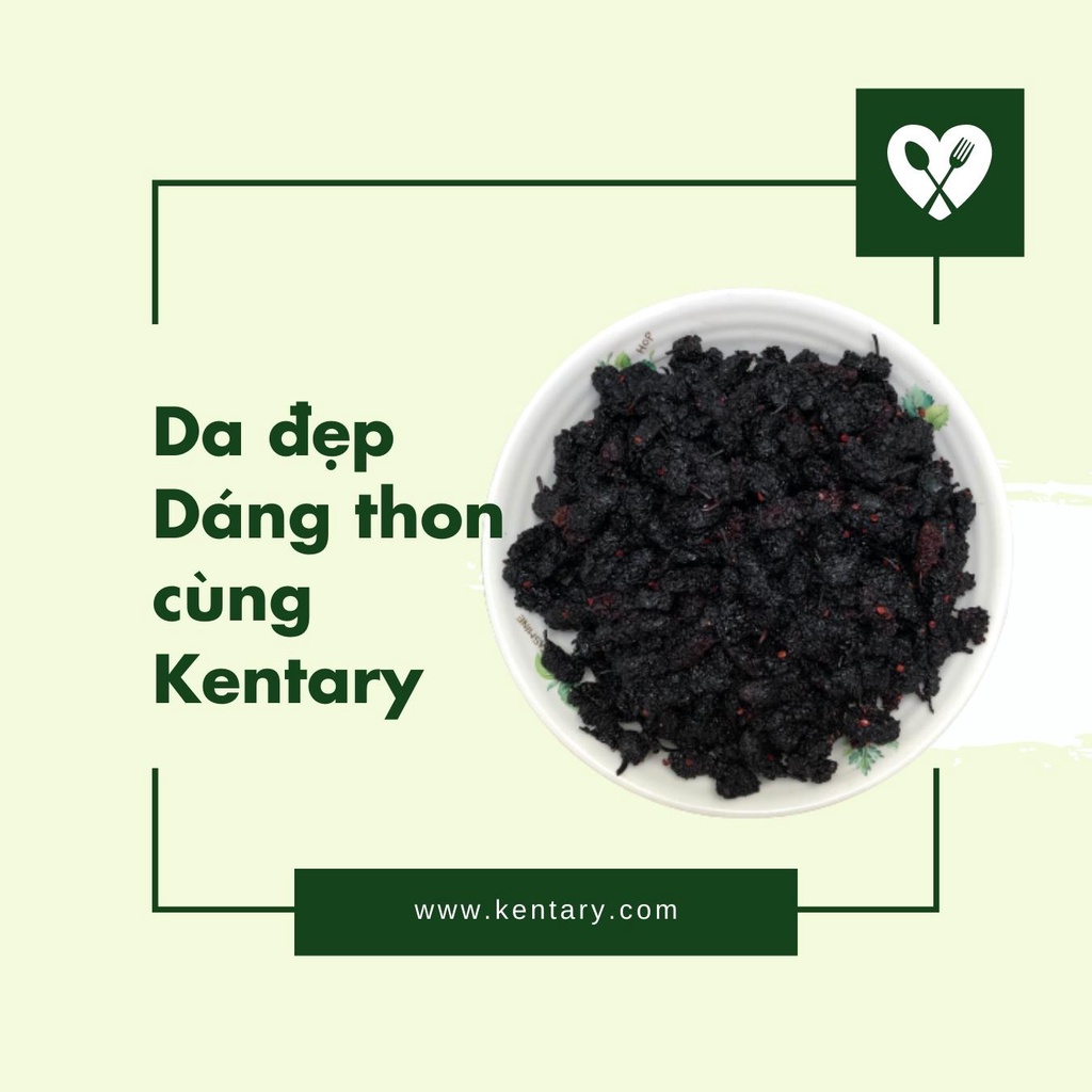Dâu Tằm Sấy Dẻo Kentary - Đẹp Dáng Đẹp Da - Vị Chua Ngọt Đậm Đà - Túi 100g