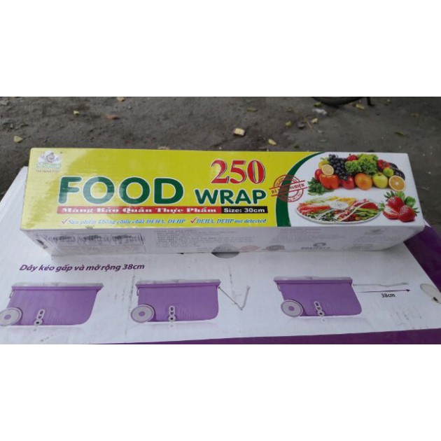 Màng Bọc Thực Phẩm FOOD WRAP P250 ( 30cmx100m) PVC Không Độc Hại, Đảm Bảo  An Toàn Cho Sức Khoẻ