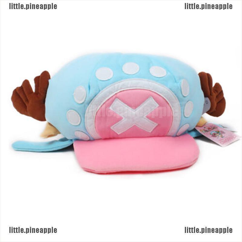 Mũ hóa trang nhân vật hoạt hình Tony Chopper bằng vải lông màu xanh dương nhạt dễ thương thời trang mùa đông