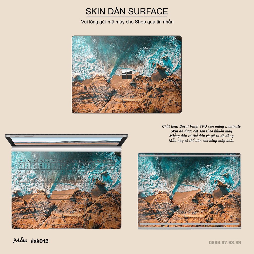 Skin dán Surface in hình vân đá (inbox mã máy cho Shop)