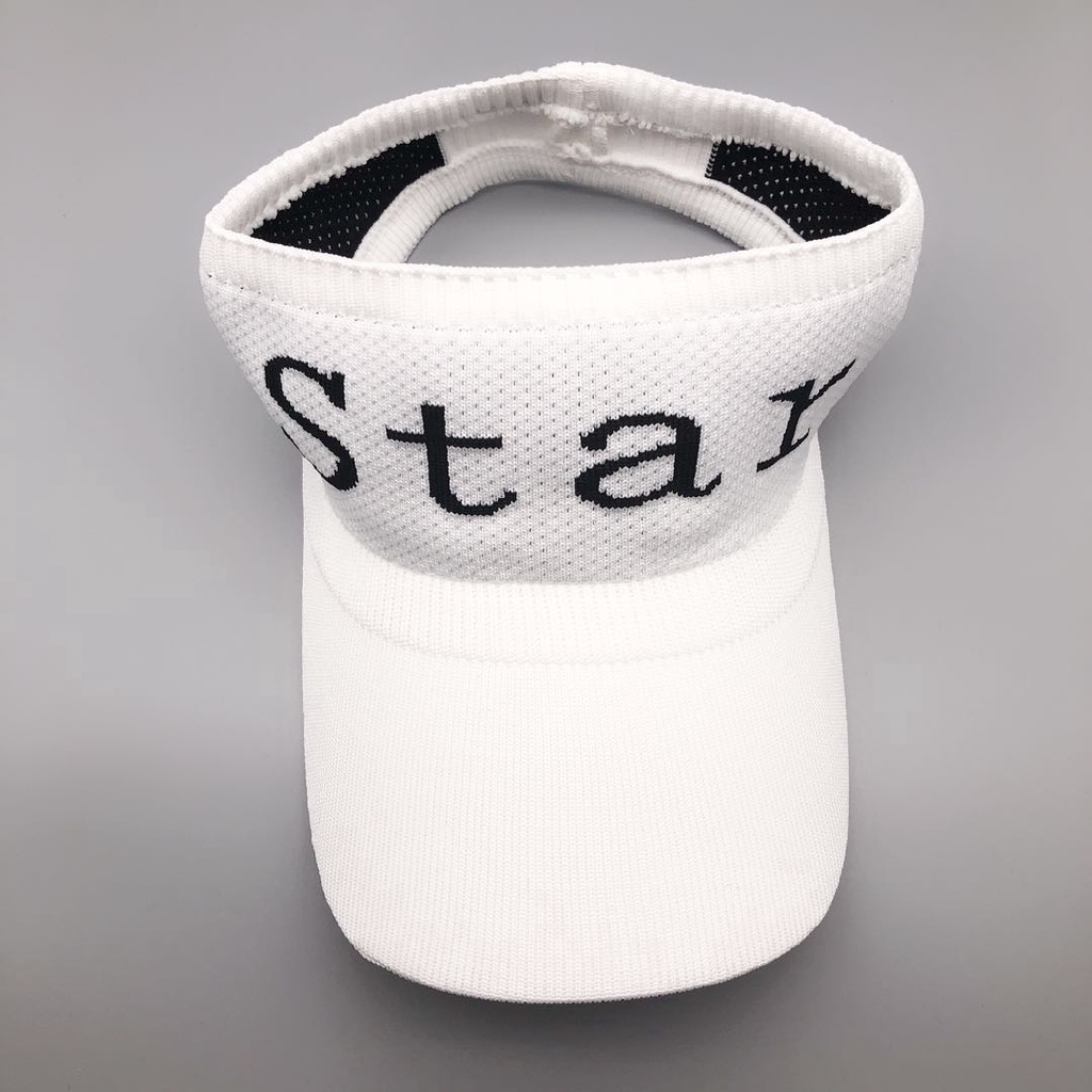 Capless sun hat with cute letters for men and women