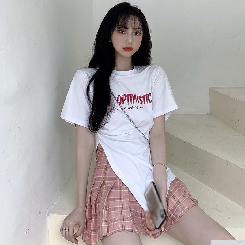 Áo Thun Ngắn Tay In Họa Tiết Xinh Xắn Dành Cho Nữ