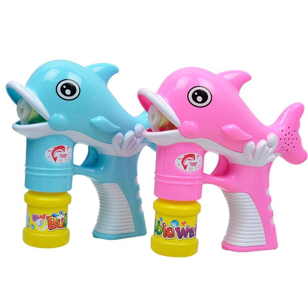 Đồ chơi bắn bong bóng có nhạc cho bé (dùng pin)