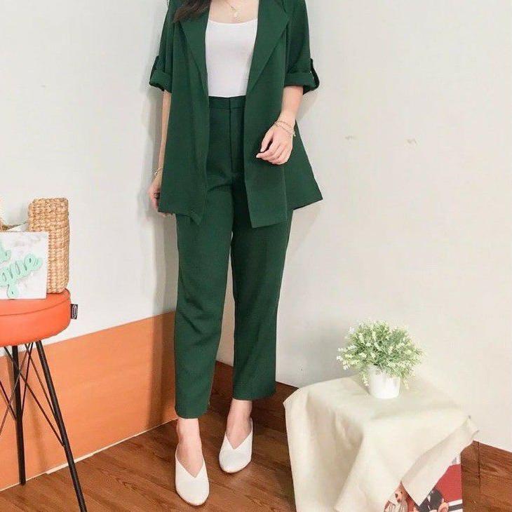 Đừng có trật tự cao độ... Bộ Sản Phẩm Cài Đặt Mới Nhất/ Bộ Quần Áo blazer Dòng Bút Chì Thời Trang Cho Nữ // PAKAIA