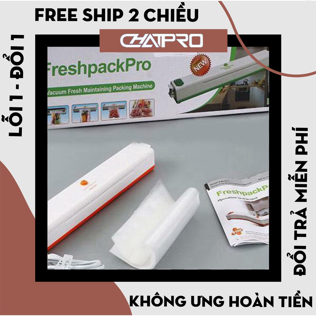 máy hút chân không Fresh Pack Pro, máy hút chân không kiêm hàn miệng túi thực phẩm cao cấp