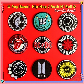 Miếng vá ủi thêu chữ phong cách hiphop