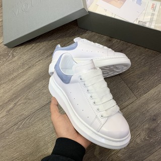 Giầy mcq trắng gót xanh nhạt siêu cấp ( full box + free ship )