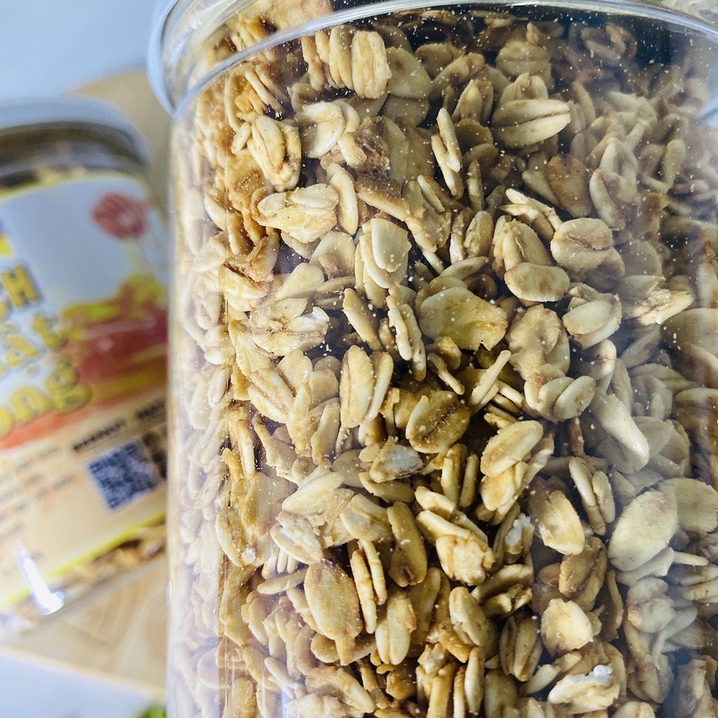 Yến mạch nướng mật ong vị truyền thống, yến mạch làm ngũ cốc granola - Thực phẩm healthy BeeNut