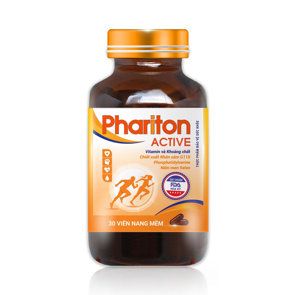 Thực phẩm bảo vệ sức khỏe PHARITON ACTIVE - Giảm mệt mỏi, tăng cường sức đề kháng (30 viên) | BigBuy360 - bigbuy360.vn