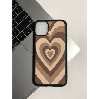 Ốp lưng cao cấp THINKCASE IPHONE Brown Heart Wallpaper