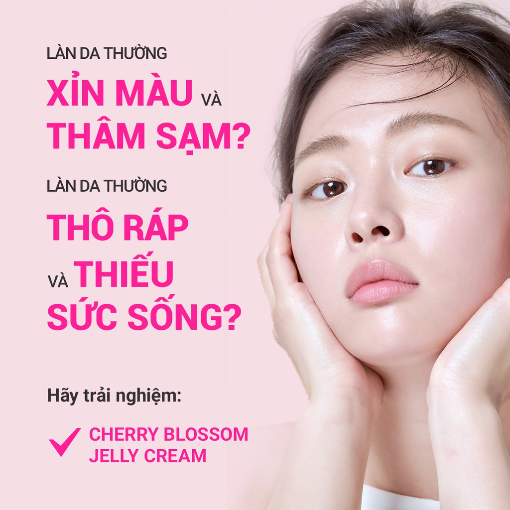 Kem dưỡng ẩm sáng da từ hoa anh đào đảo Jeju innisfree Cherry Blossom Jelly Cream 50ml